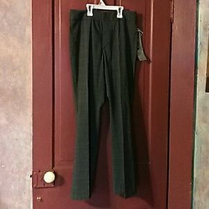 Size 10 petite stretch flare bottom slacks.